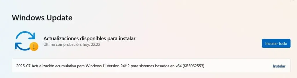 Windows 11 KB5062553 Windows 11 KB5062553