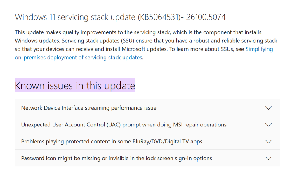 Windows 11 KB5064531 Windows 11 KB5064531