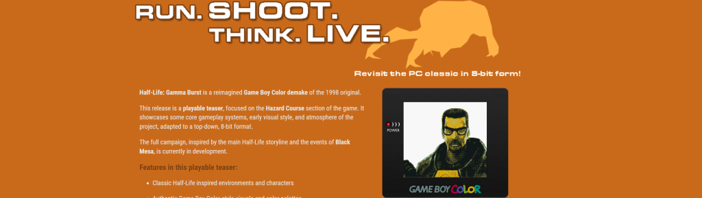 Un proyecto fan convierte Half-Life en un juego de Game Boy Color — y yo ya quiero jugarlo 1 Half-Life Game Boy Color