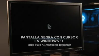 Pantalla negra con cursor en Windows 11: Guía de rescate para PCs antiguos o no compatibles 6 pantalla negra cursor windows 11