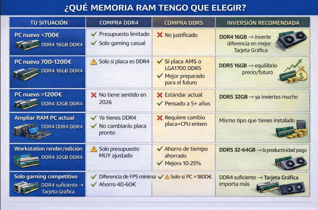 Guia de decision ddr4 vs ddr5 Guia de decision ddr4 vs ddr5