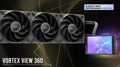 Antec lanza el VORTEX VIEW 360, su nuevo AIO con pantalla LCD y refrigeración de 360mm 4 Antec Vortex View 360