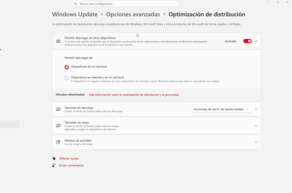 optimizacion de entrega windows 11 Optimizacion de entrega windows 11