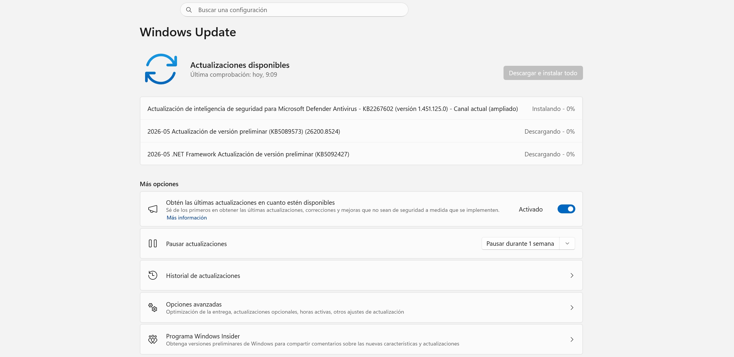 Windows 11 KB5089573 instalacion Windows 11 KB5089573
