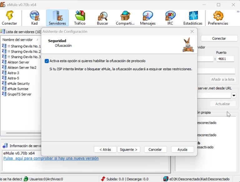 Instalar y configurar eMule 0.70b Community en 2026