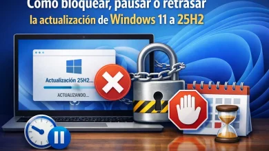 asi se detiene actualizacion Windows 11 25H2