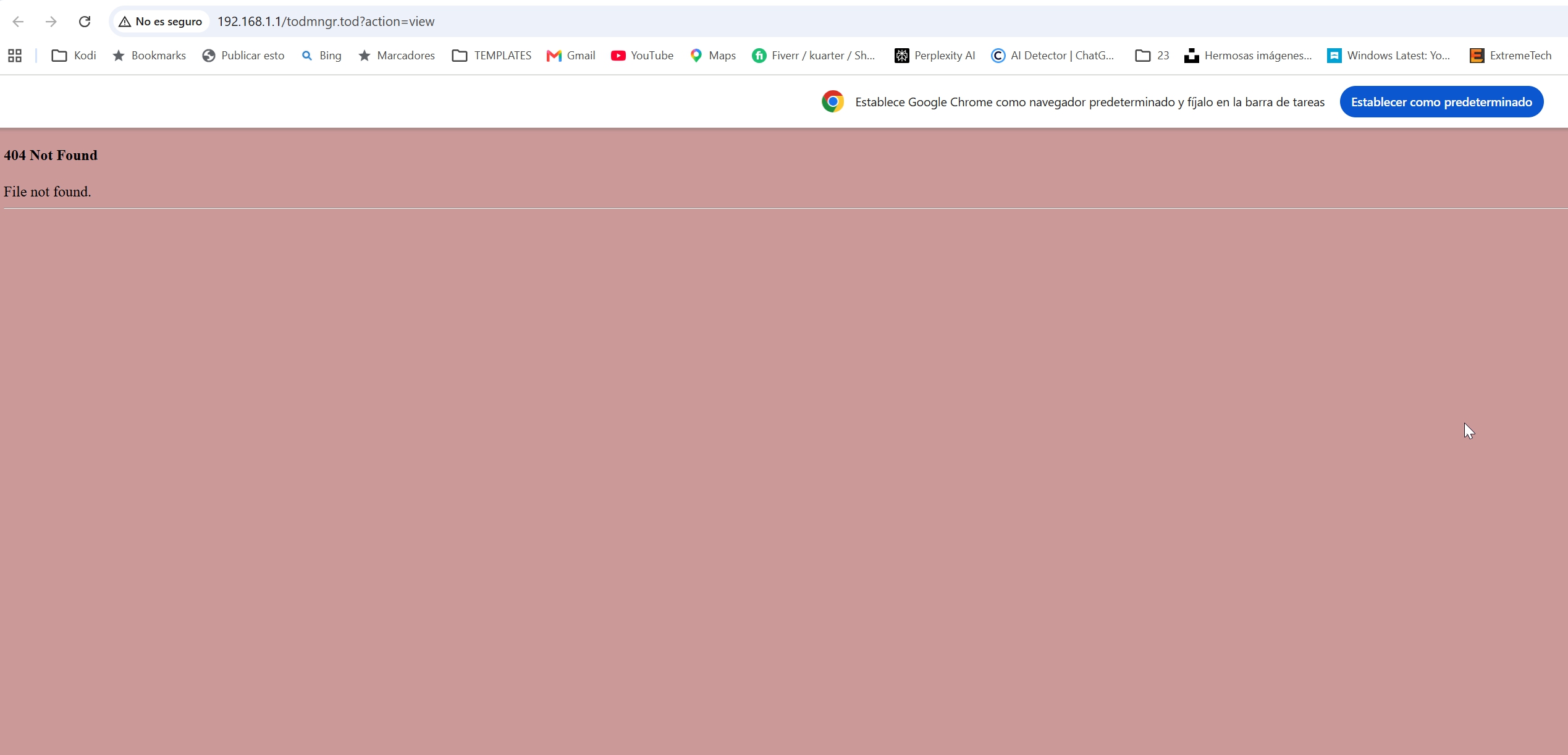error 404 Not Found al acceder a la URL del control parental error 404 Not Found al acceder a la URL del control parental