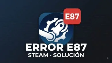 solucion error E87 Steam